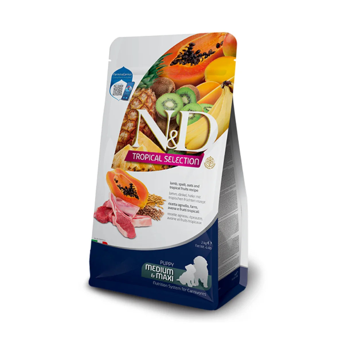 Farmina - N&D Tropical Selection Low Grain Maxi Puppy Food - Lamb