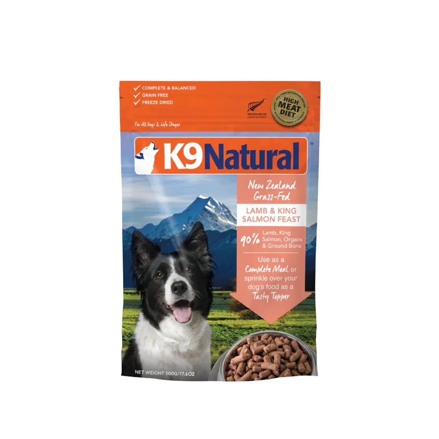 K9 Natural Freeze Dried Dog Food - Lamb & King Salmon Feast