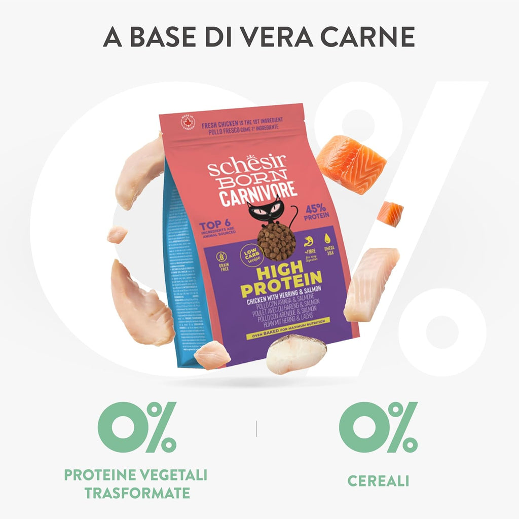 Schesir - Born Carnivore Adult Cat Food - Chicken & Herring