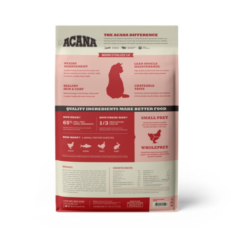 Acana - Indoor Entree Cat Food