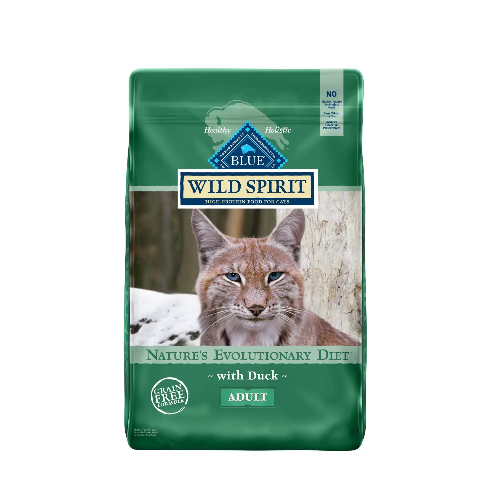 Blue Buffalo Grain-Free Cat Food - WILD Spirit Indoor Adult Duck Recipe