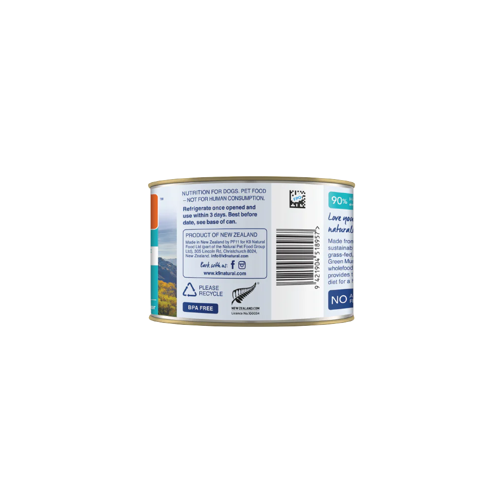K9 Natural Canned Dog Food - Hoki & Beef Feast