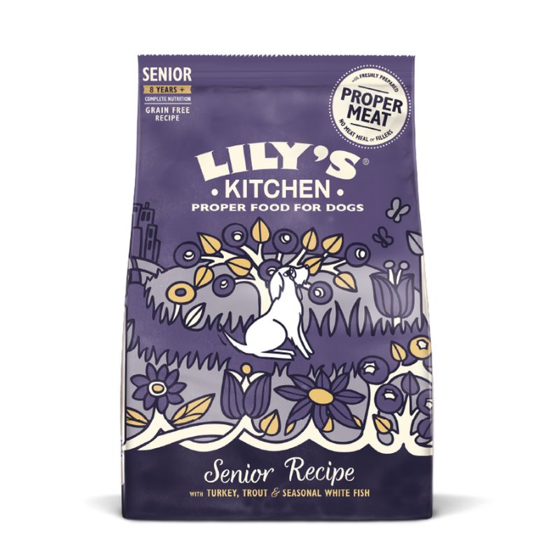 Lily's Kitchen - Dry Food For Dogs - Turkey & Trout Dry Food for Senior Dogs