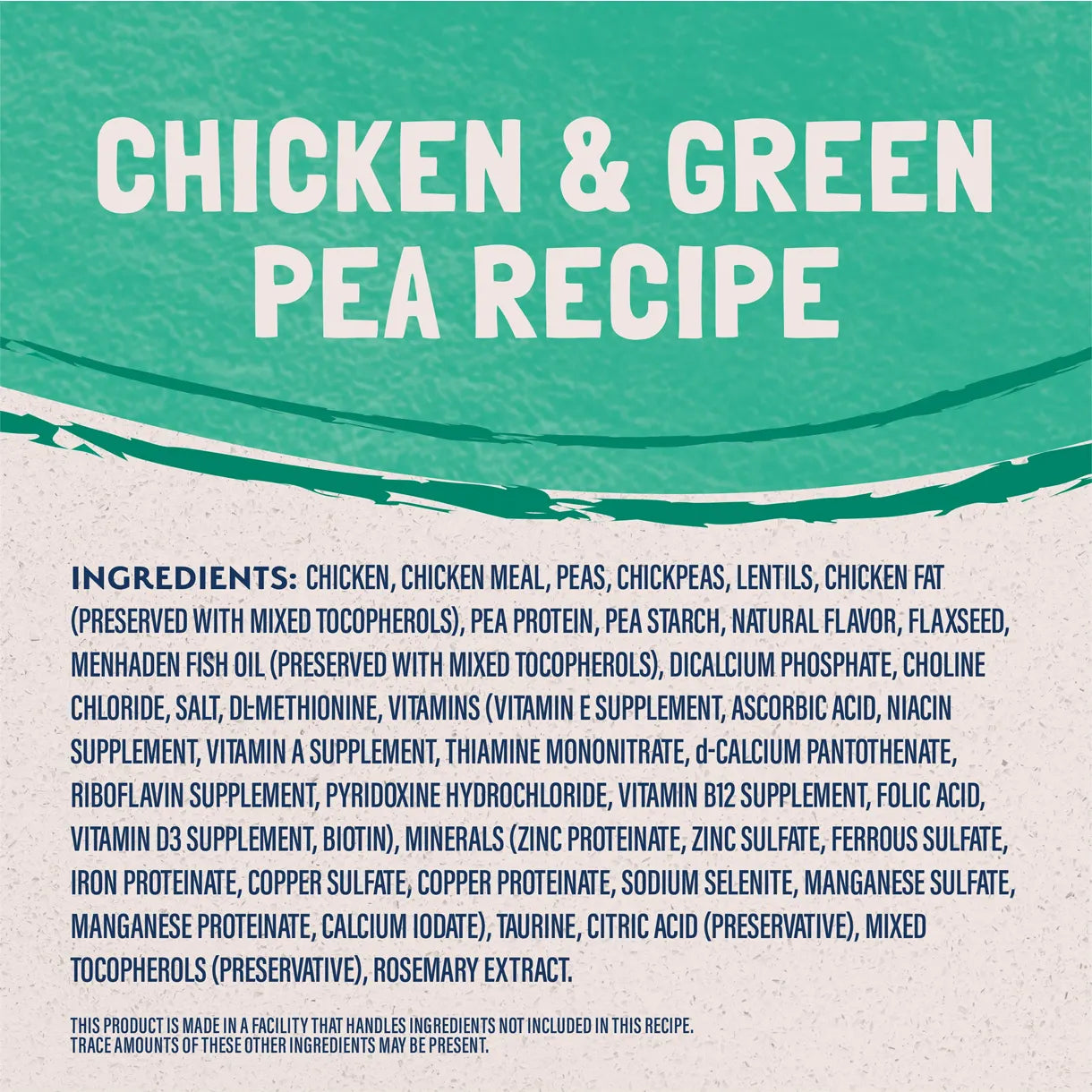 Natural Balance - Grain Free Chicken & Green Pea Recipe for Cats