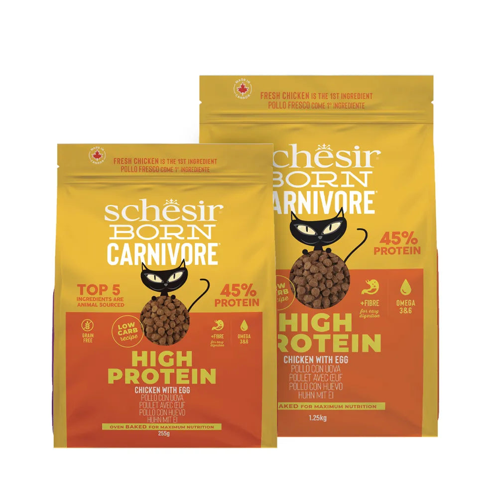 Schesir - Born Carnivore Adult Cat Food - Chicken & Egg