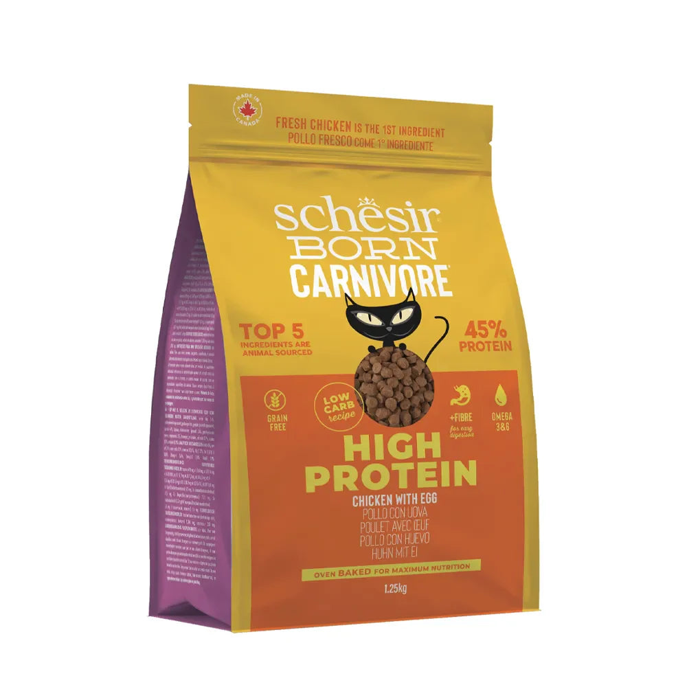 Schesir - Born Carnivore Adult Cat Food - Chicken & Egg
