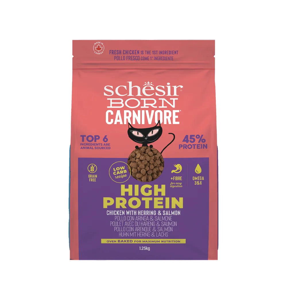 Schesir - Born Carnivore Adult Cat Food - Chicken & Herring