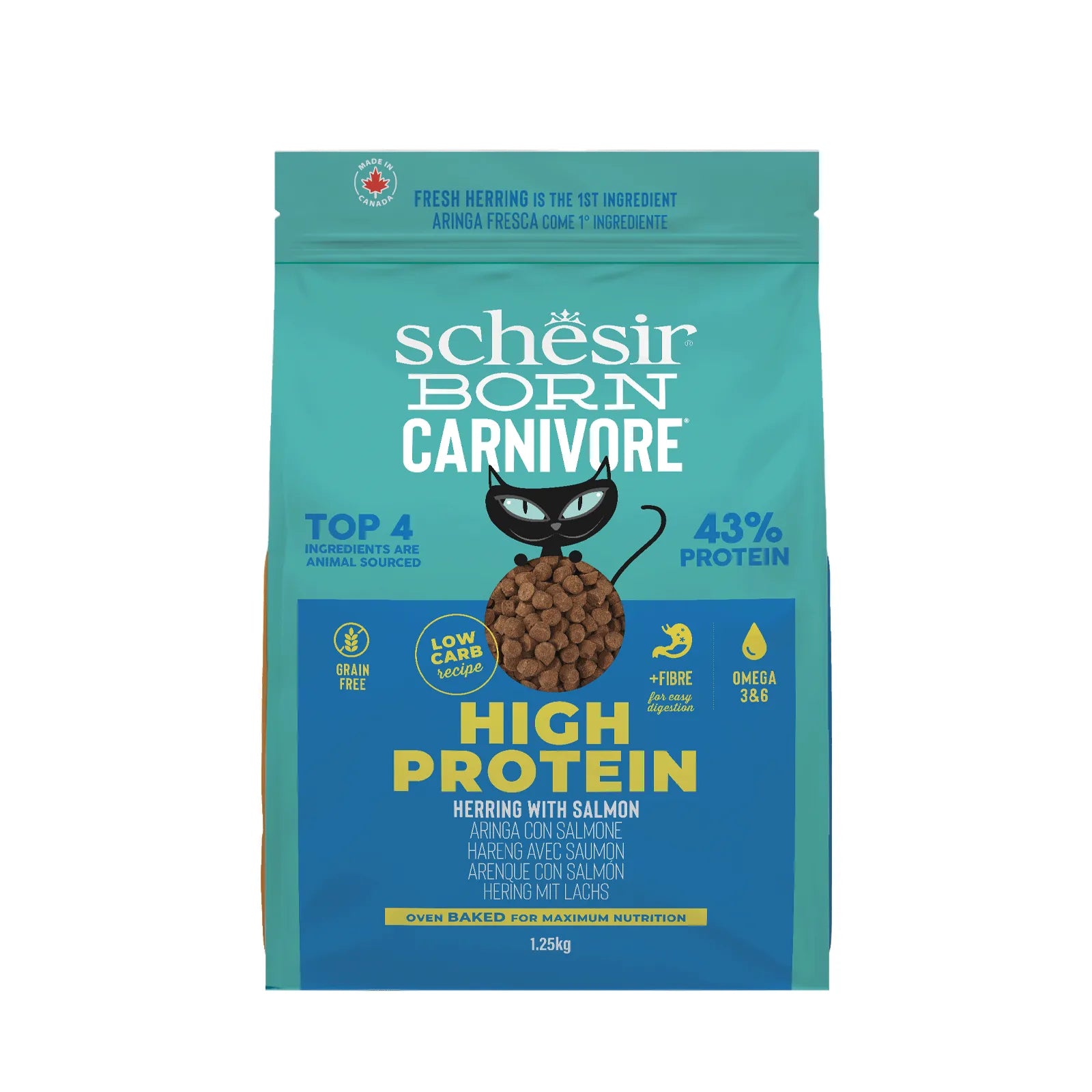 Schesir - Born Carnivore Adult Cat Food - Herring & Salmon