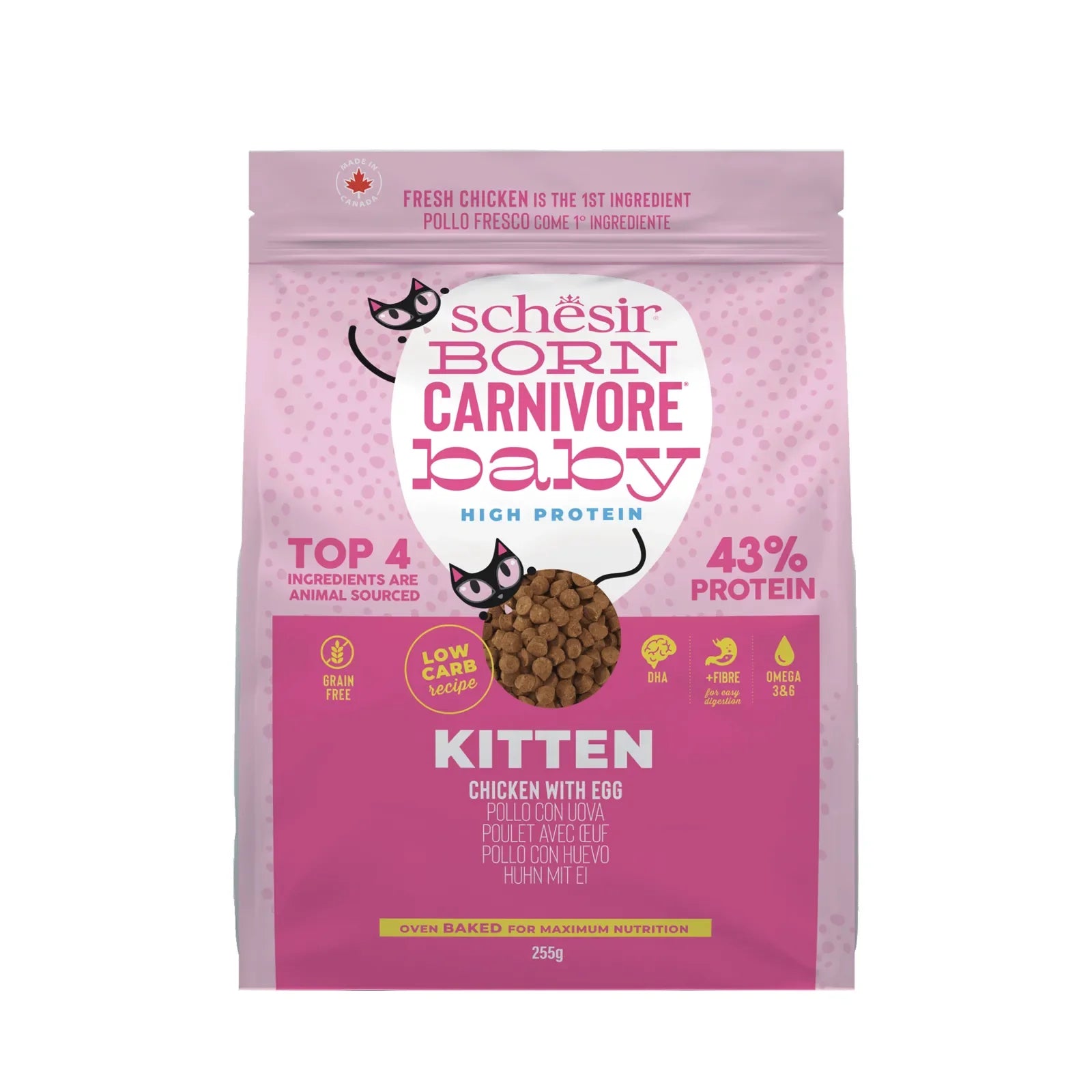 Schesir - Born Carnivore Kitten Food - Chicken & Egg