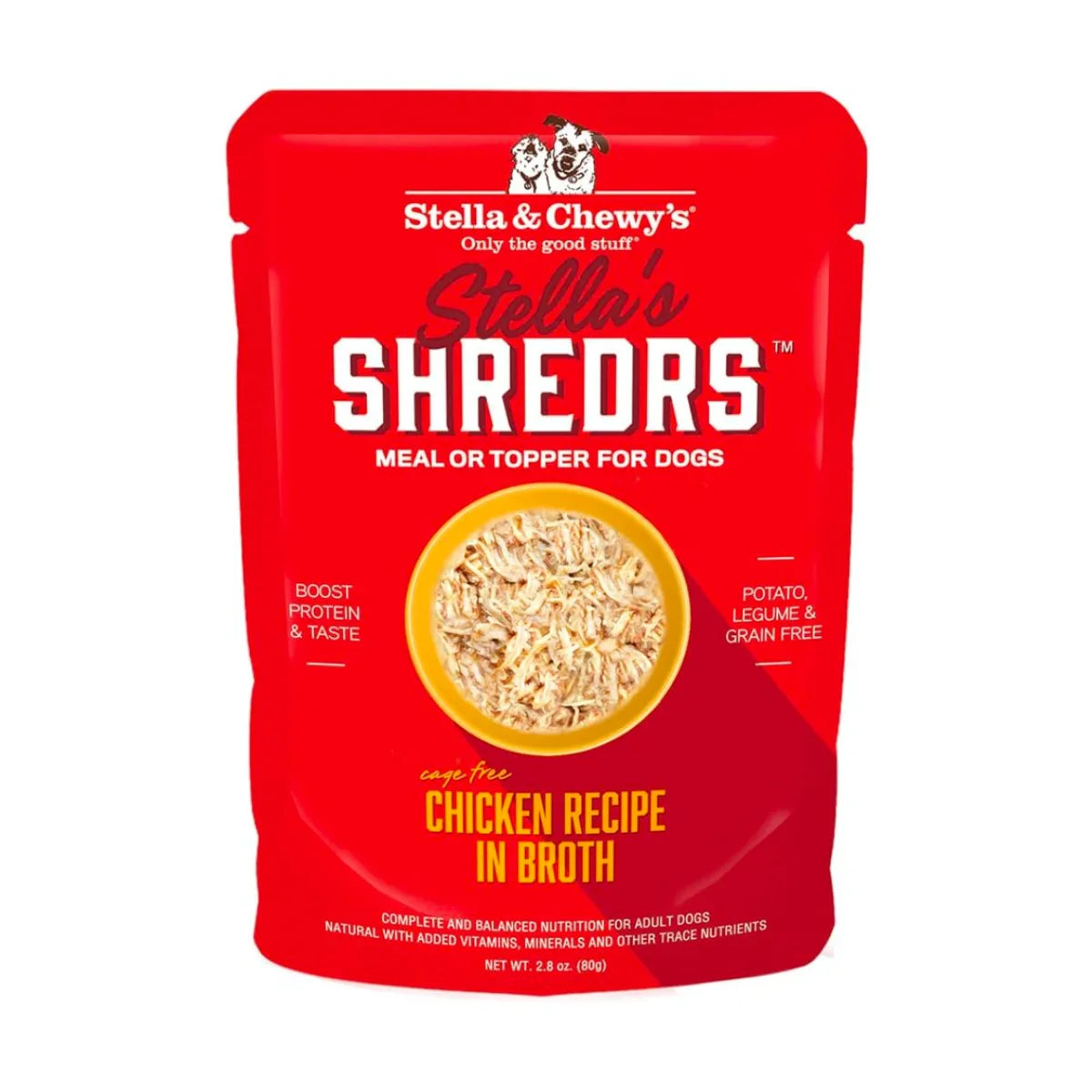 Stella & Chewy's - Stella's Shredrs For Dogs - Chicken Recipe in Broth 2.8oz [EXP: 23 SEP 2025]