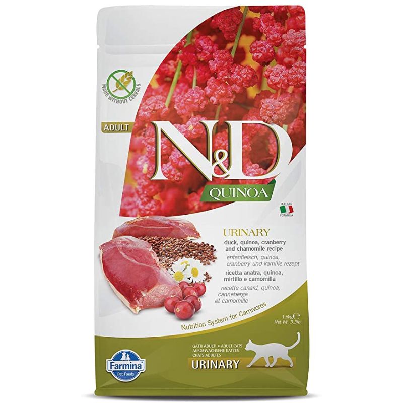 Farmina - N&D Quinoa Grain Free Adult Cat Food Urinary - Duck