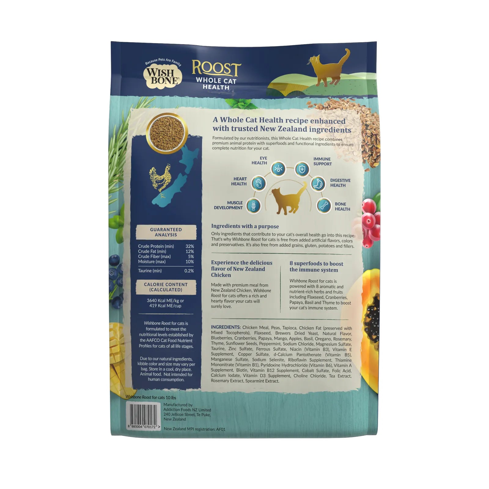 Wishbone - Roost - New Zealand Chicken Dry Cat Food
