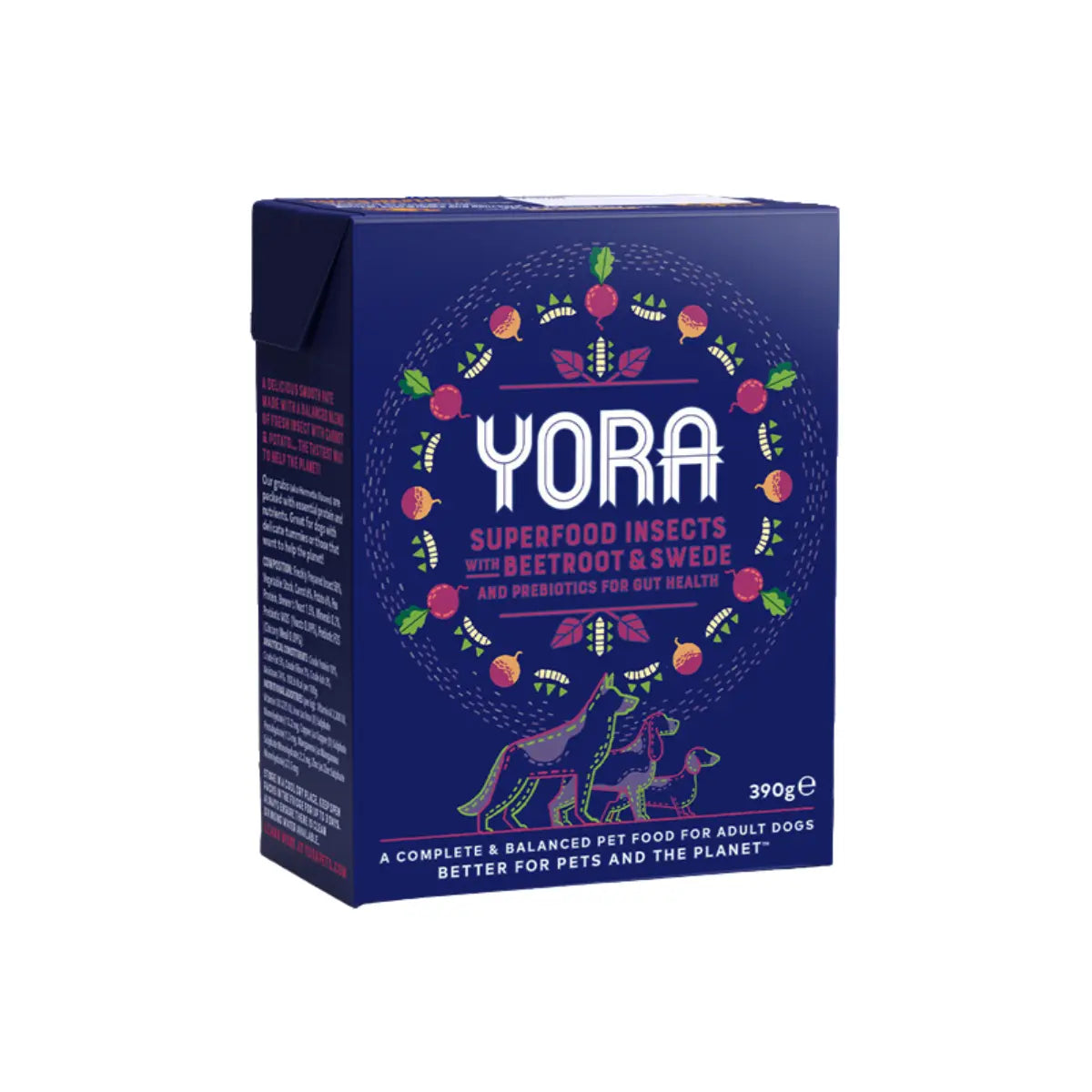 Yora - Complete Insect Based Dog Pate - Beetroot & Swede 390g