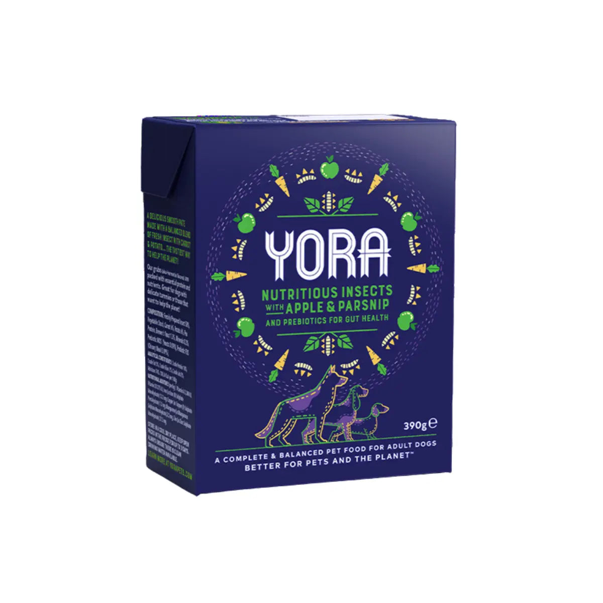 Yora - Complete Insect Based Dog Pate - Parnsip & Apple 390g