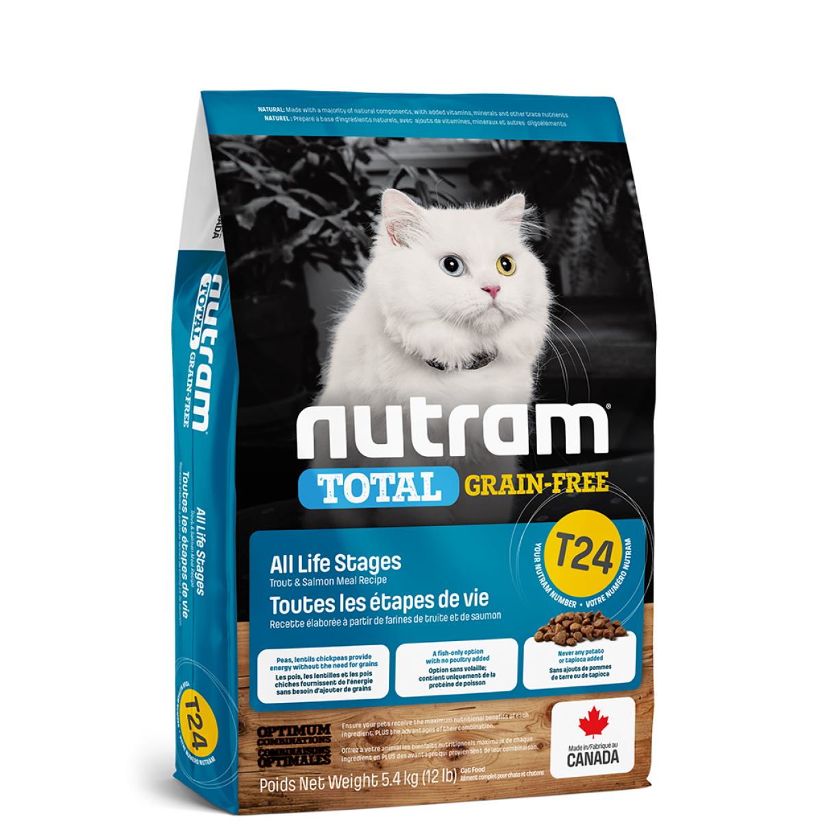 Nutram - Total Grain Free Cat Food - T24 Salmon & Trout Recipe