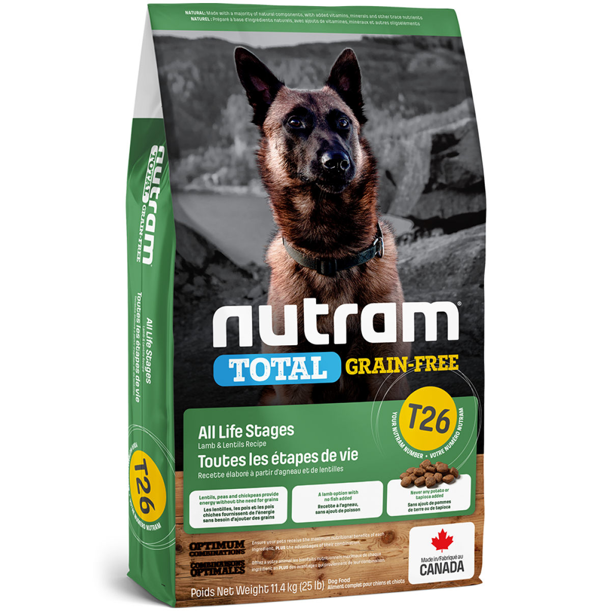 Nutram - Total Grain Free Dog Food - T26 Lamb & Legumes Recipe